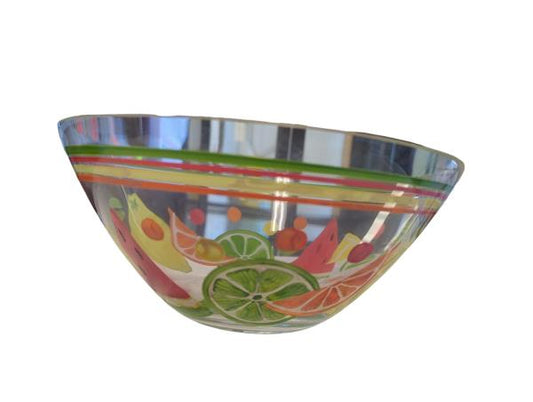 PartyLite Summer Fest Floating Candle Bowl with Fruit Design