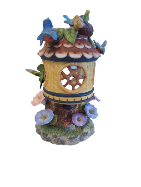 Partylite Teelichthalter 'Baumhaus' Ceramic Tree House Candle Holder