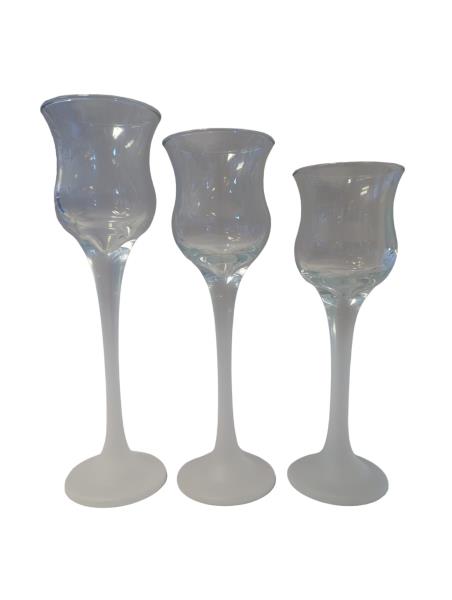 PartyLite P9248 Iced Crystal™ Trio Candle Holders