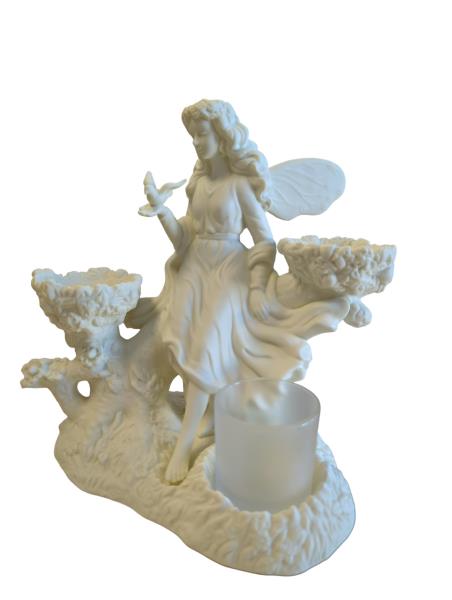 PartyLite Ariana's Garden Bisque Porcelain Candle Holder Exclusive