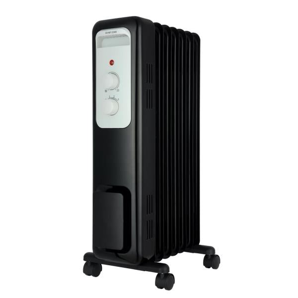 1,500-Watt Oil-Filled Radiant Electric Space Heater with Thermostat