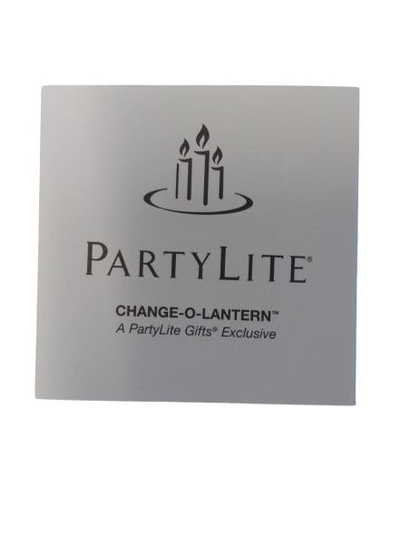 PartyLite Change-O-Lantern™ Black Candle Holder Set with Carved Pumpkins, Bats, and Snowflakes