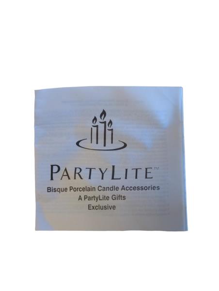 PartyLite Ariana's Garden Bisque Porcelain Candle Holder Exclusive