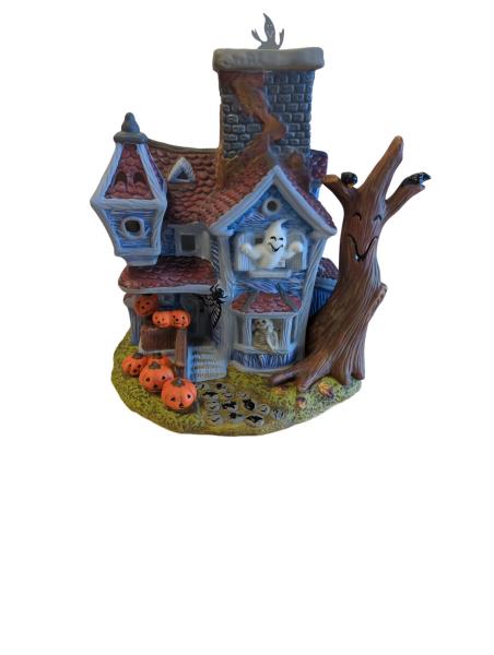 PartyLite Ghostly Tealight House - Exclusive Halloween Decoration