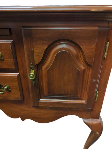 Queen Anne Cherry Sideboard with Pull-out Serving Tray