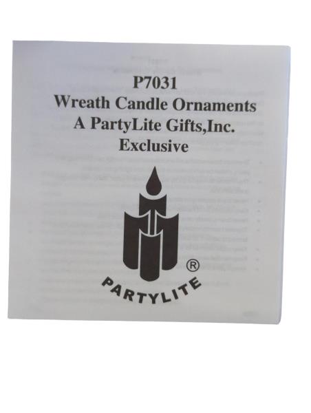 PartyLite P7031 Wreath Candle Holders - Exclusive Decorative Ornaments