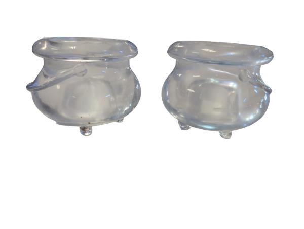 PartyLite Cauldron Votive Holder Pair - Glass Candle Holders