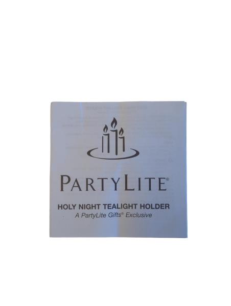 PartyLite Holy Night Tealight Holder - Exclusive Decorative Manger Scene