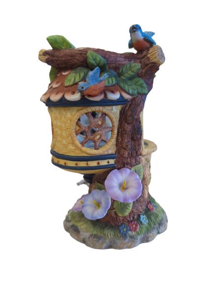 Partylite Teelichthalter 'Baumhaus' Ceramic Tree House Candle Holder