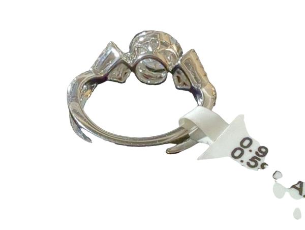 14KT White Gold Ladies Diamond Unity Ring with Round Brilliant Cut Diamonds - 1.51ct Total