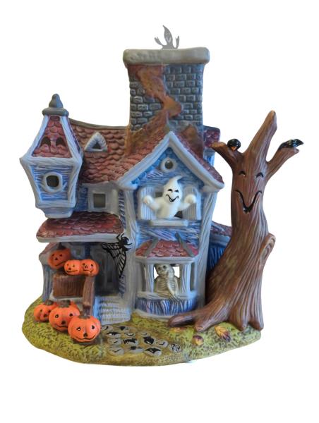 PartyLite Ghostly Tealight House - Exclusive Halloween Decoration